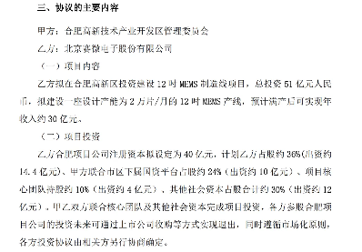 赛微电子合肥项目停止推进 51亿MEMS制造线搁浅(图3) 赛微电子合肥项目停止推进 51亿MEMS制造线搁浅(图3)