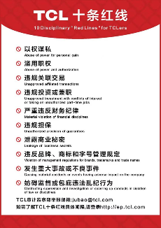 TCL集团2024年反腐成果显著 查处15宗案件43名员工涉案(图1)