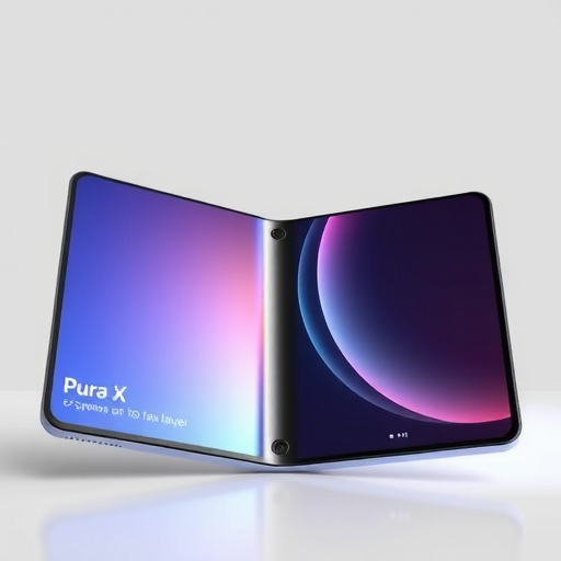 华为发布首款“阔折叠手机”Pura X，售价7499元起(图2)