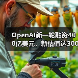 OpenAI新一轮融资400亿美元，新估值达3000亿美元