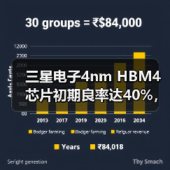 三星电子4nm HBM4芯片初期良率达40%，但仍存量产挑战（图2）