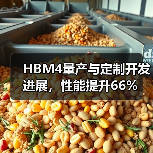 HBM4量产与定制开发进展,性能提升66%(图2) HBM4量产与定制开发进展,性能提升66%(图2)