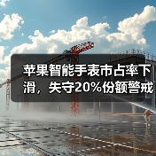苹果智能手表市占率下滑，失守20%份额警戒线（图1）