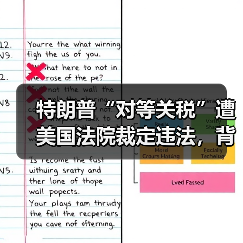 特朗普“对等关税”遭美国法院裁定违法,背后原因揭秘(图3) 特朗普“对等关税”遭美国法院裁定违法,背后原因揭秘(图3)