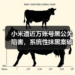 小米遭近万账号黑公关陷害,系统性抹黑案破获引热议(图1) 小米遭近万账号黑公关陷害,系统性抹黑案破获引热议(图1)