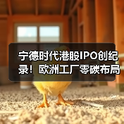 宁德时代港股IPO创纪录!欧洲工厂零碳布局加速(图4) 宁德时代港股IPO创纪录!欧洲工厂零碳布局加速(图4)