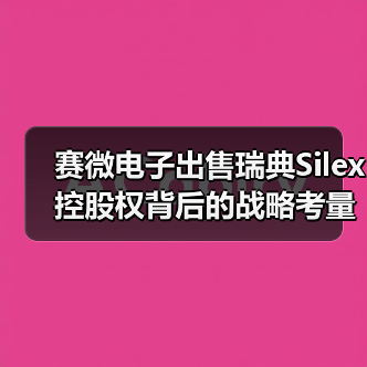赛微电子出售瑞典Silex控股权背后的战略考量（图4）