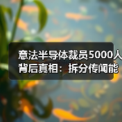 意法半导体裁员5000人背后真相:拆分传闻能否成真?(图2) 意法半导体裁员5000人背后真相:拆分传闻能否成真?(图2)