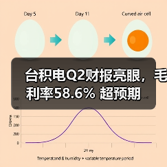 台积电Q2财报亮眼,毛利率58.6% 超预期(图1) 台积电Q2财报亮眼,毛利率58.6% 超预期(图1)