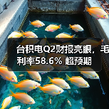 台积电Q2财报亮眼,毛利率58.6% 超预期(图2) 台积电Q2财报亮眼,毛利率58.6% 超预期(图2)