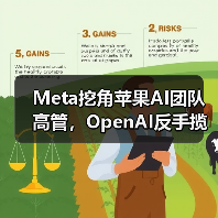 Meta挖角苹果AI团队高管,OpenAI反手揽获四员大将(图2) Meta挖角苹果AI团队高管,OpenAI反手揽获四员大将(图2)