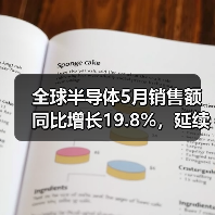 全球半导体5月销售额同比增长19.8%，延续复苏态势（图2）
