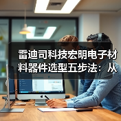 雷迪司科技宏明电子材料器件选型五步法:从需求到维护(图2) 雷迪司科技宏明电子材料器件选型五步法:从需求到维护(图2)