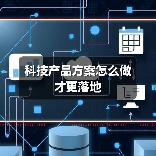 科技产品方案怎么做才更落地
